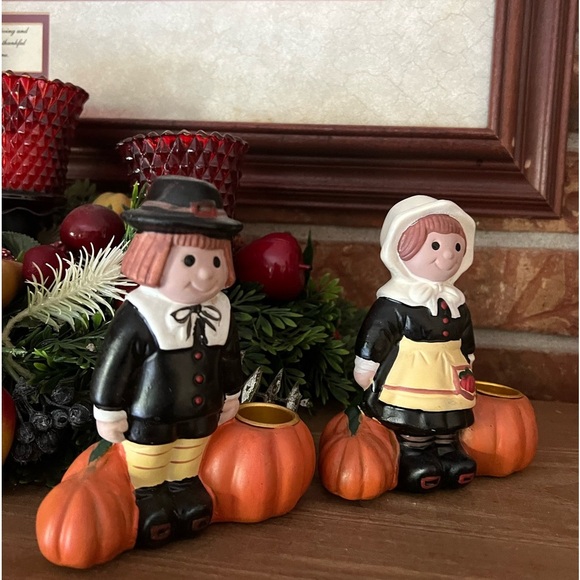 Vintage Pumpkin Harvest
Pilgrim Candle Holders - Picture 2 of 7